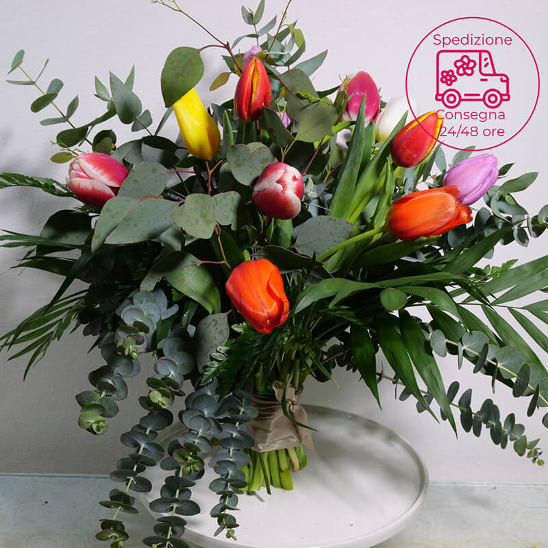 20230205 062427 bouquet tulipani colorati a domicilio gratis in Italia