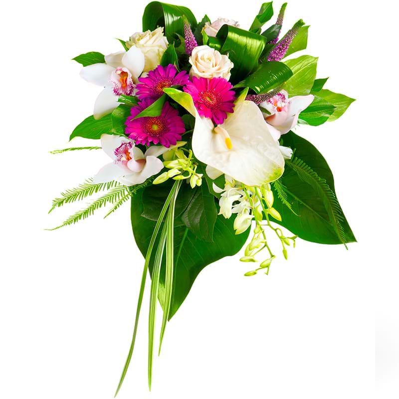 Spedire bouquet particolare vista alto