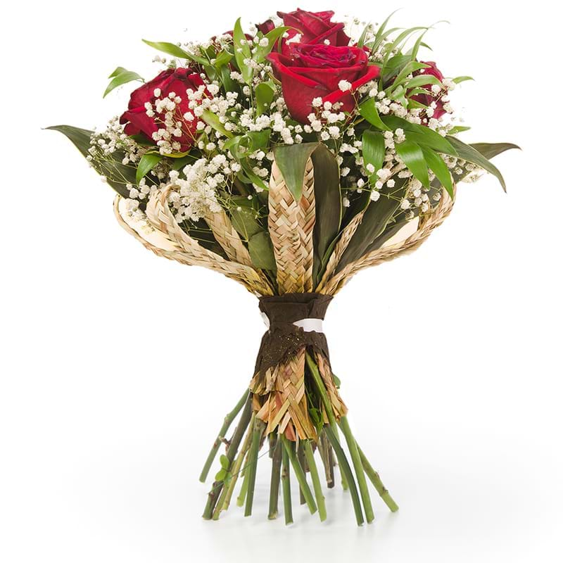 Spedire bouquet sei rose rosse