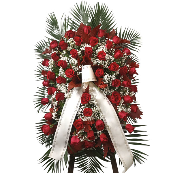 cerca offerte di corona funebre rose rosse