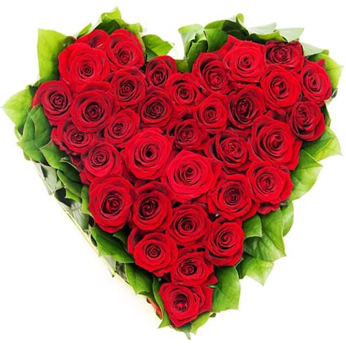 Spedire cuore di rose rosse maxi