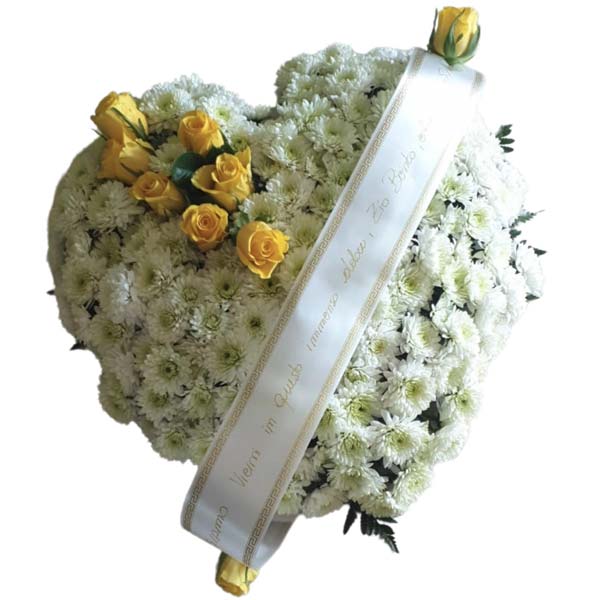 Italia in fiore consegna cuore per funerale 2 in Italia