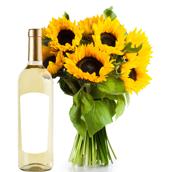 Spedire girasoli e vino