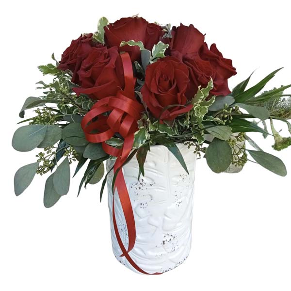 Spedire rose rosse vaso