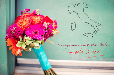 Consegniamo fiori in Italia in 2 ore