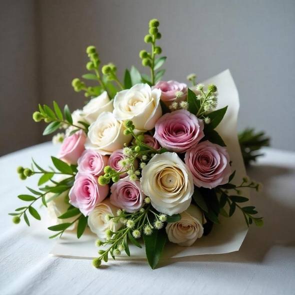 rose rosa e bianche