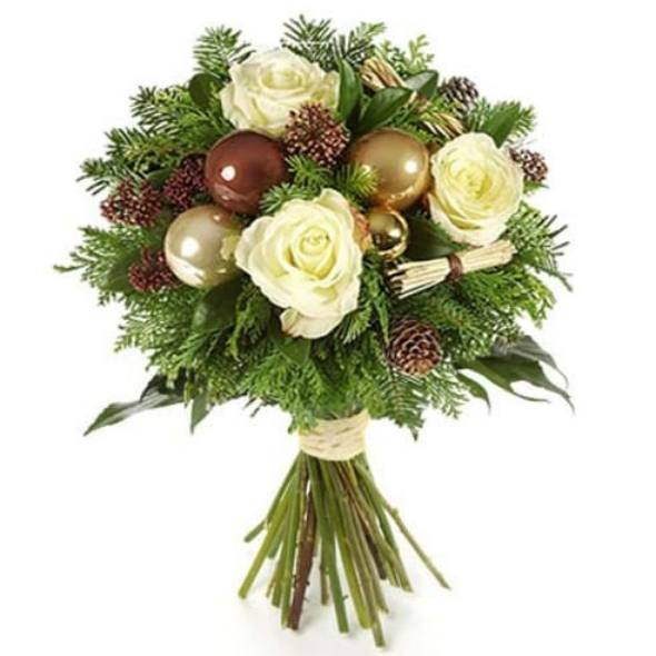 bouquet rose di natale