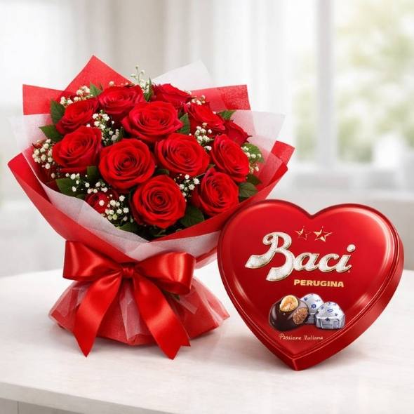 Rose Rosse con Baci