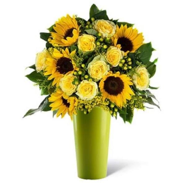 rose e girasoli