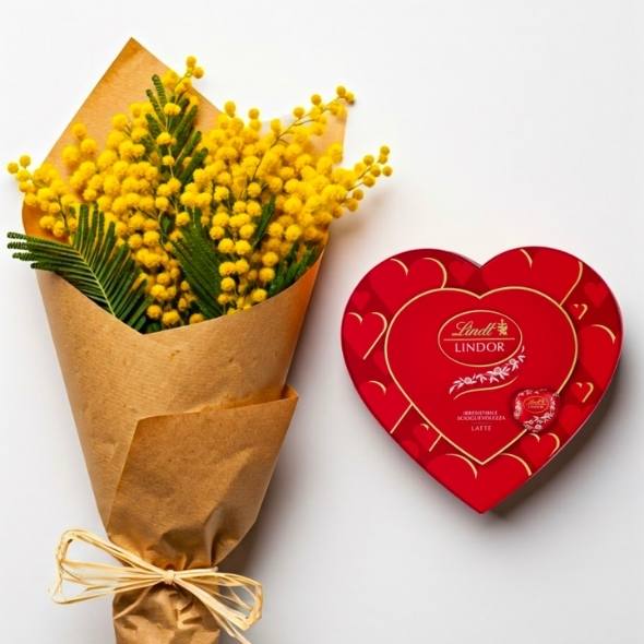 mimosa e cioccolatini
